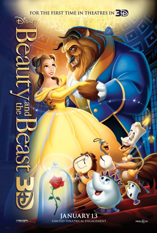 Beauty and the Beast (2012) original theatrical movie poster - Re-Release