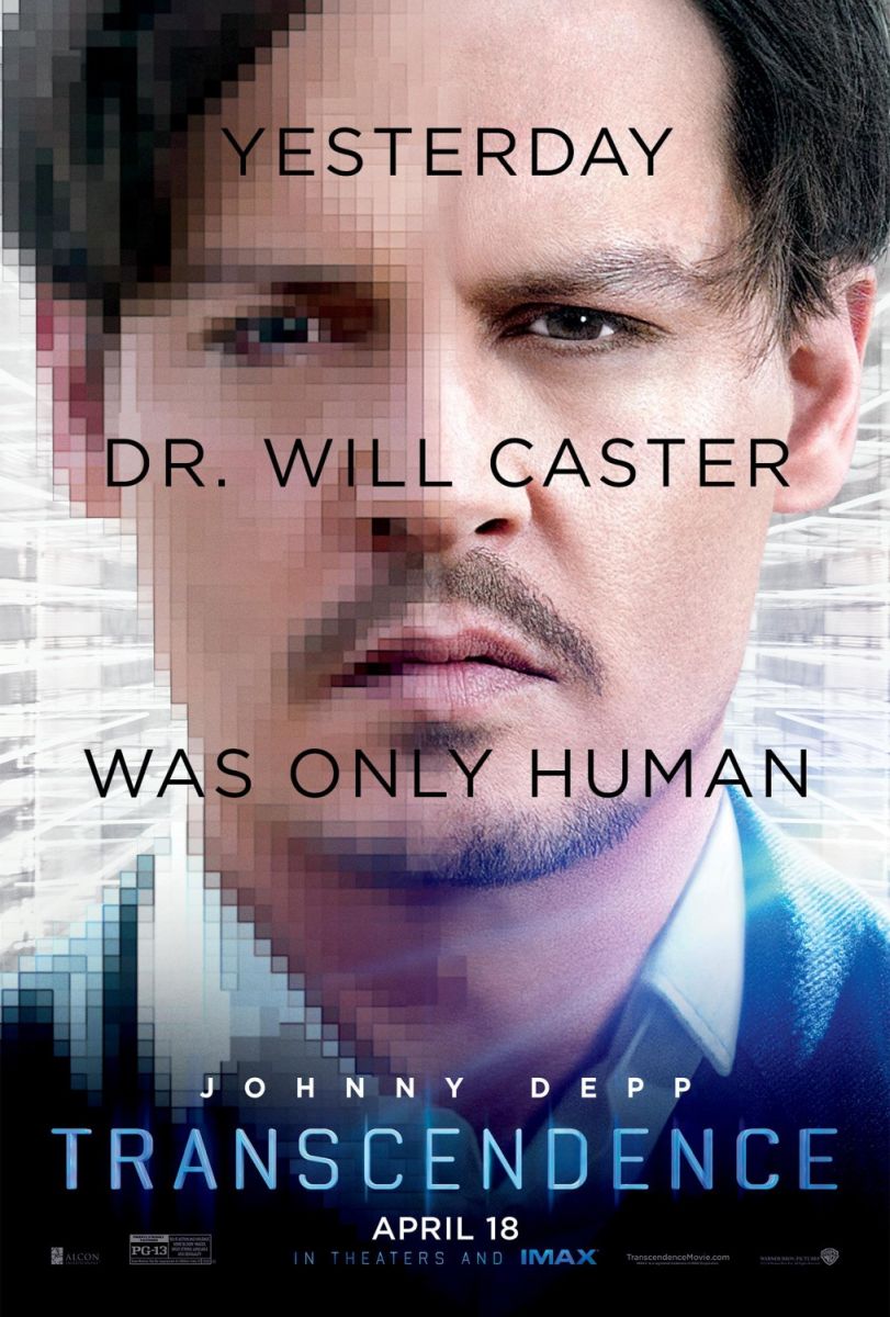 Transcendence (2014) original theatrical movie poster - Final
