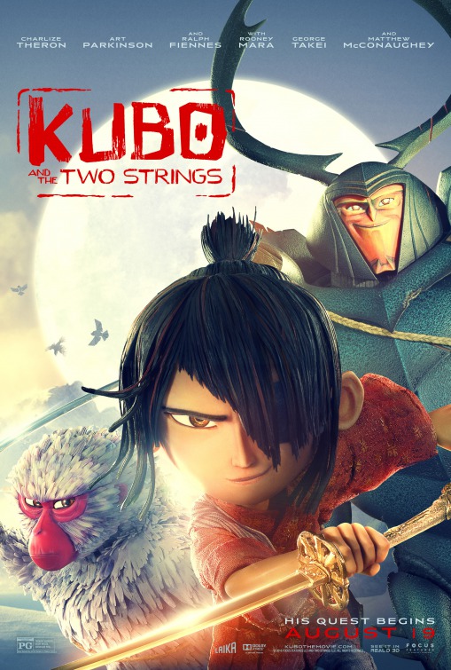 Kubo and the Two Strings (2016) original theatrical movie poster - Final