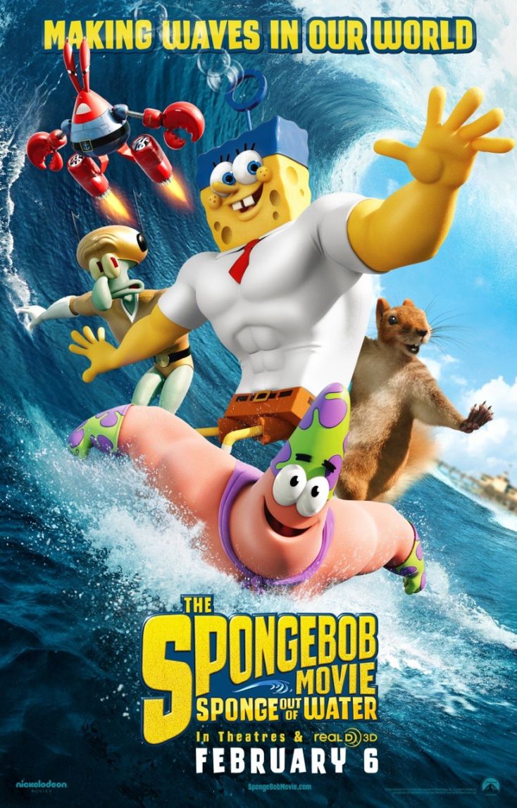 The SpongeBob Movie: Sponge Out of Water (2015) original theatrical movie poster - Final