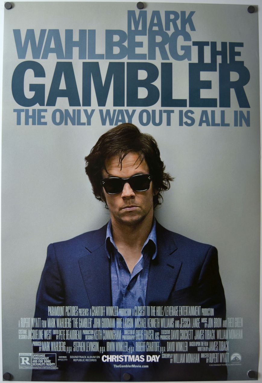 The Gambler (2014) original theatrical movie poster - Final