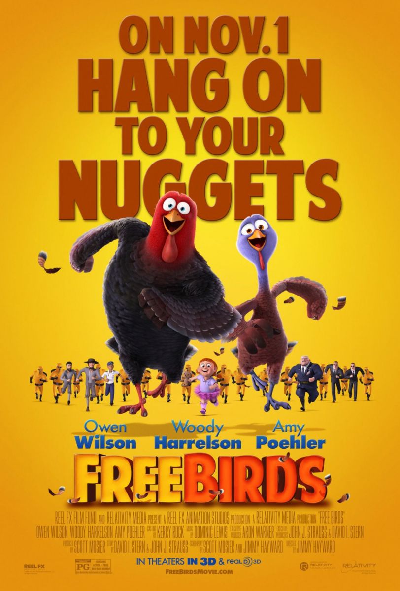 Free Birds (2013) original theatrical movie poster - Final