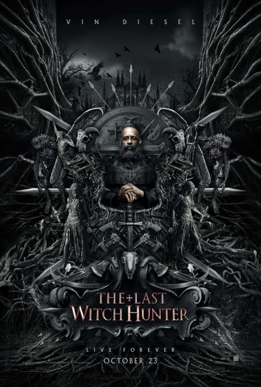 The Last Witch Hunter (2015) original theatrical movie poster - Advance Style B