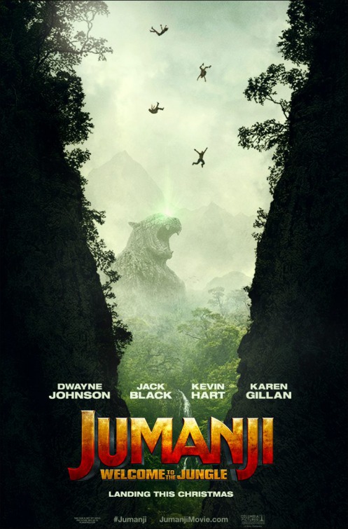 Jumanji: Welcome to the Jungle (2017) original theatrical movie poster - Advance
