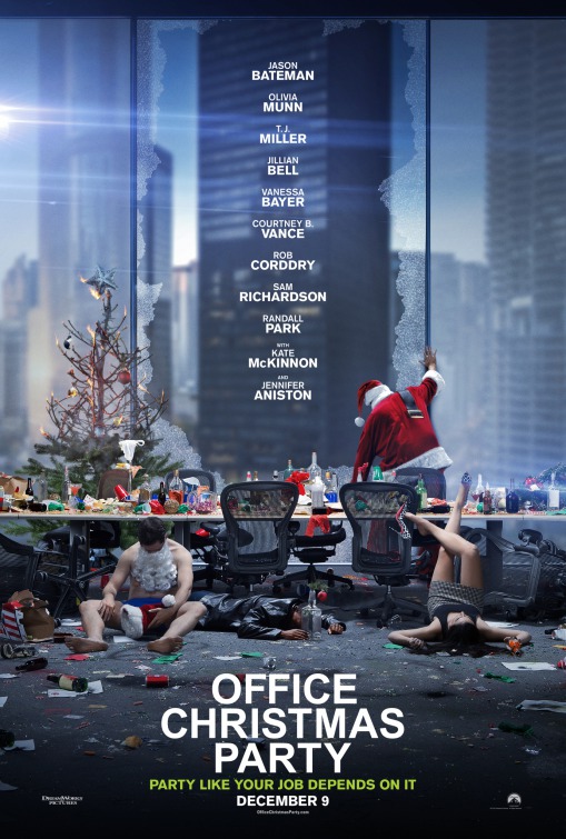 Office Christmas Party (2016) original theatrical movie poster - Advance