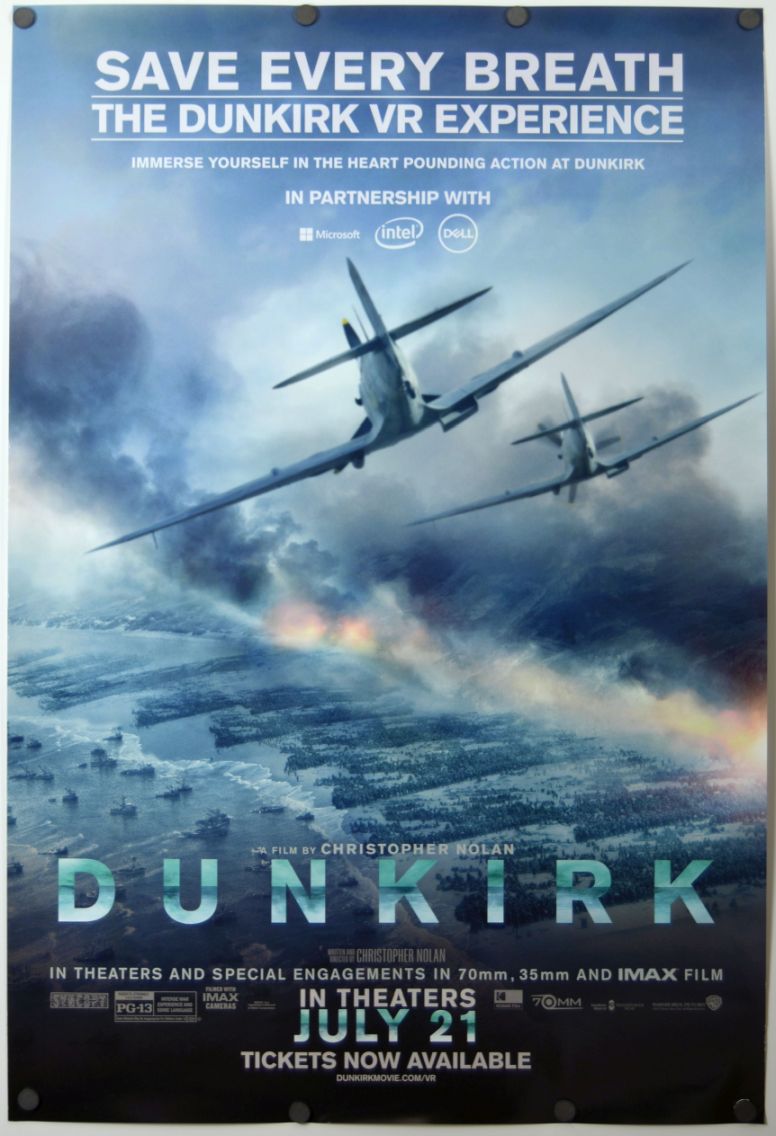 Dunkirk (2017) original theatrical movie poster - Style B