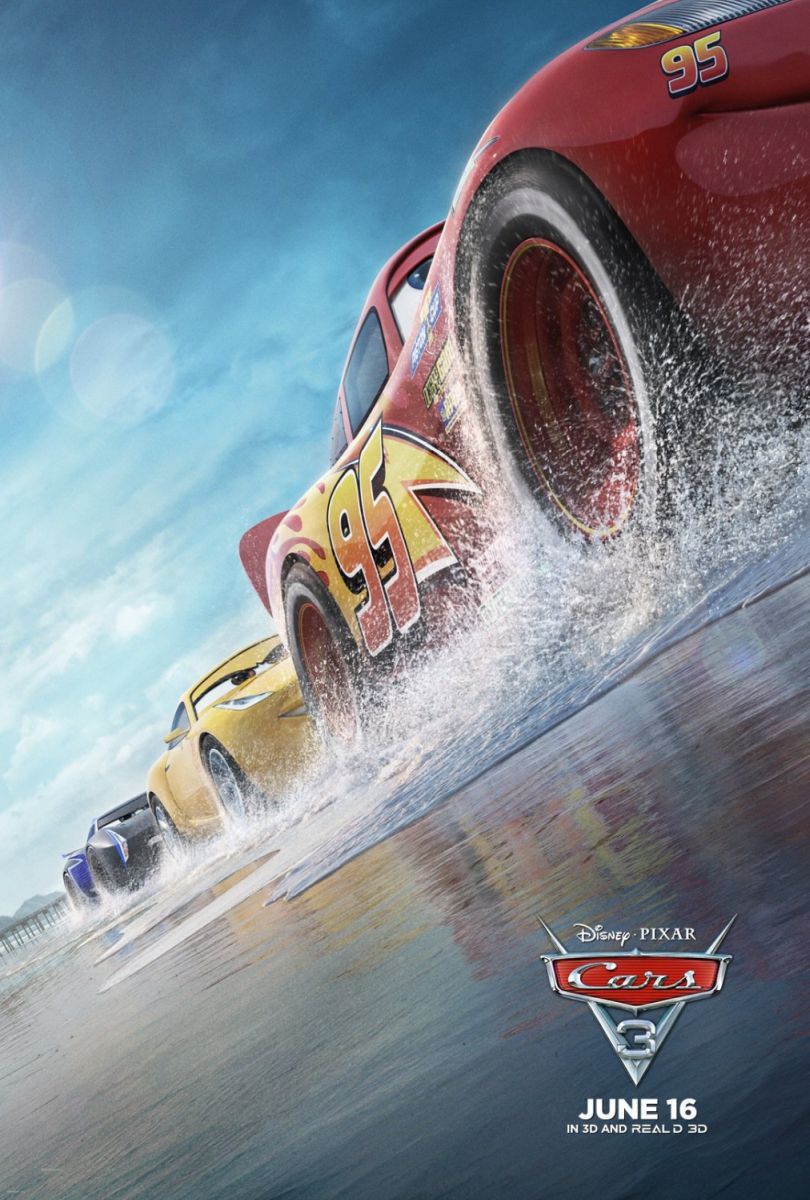 Cars 3 (2017) original theatrical movie poster - Advance Style B