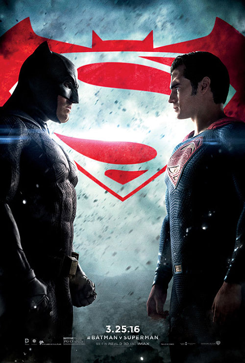 Batman v Superman: Dawn of Justice (2016) original theatrical movie poster - Advance Style F