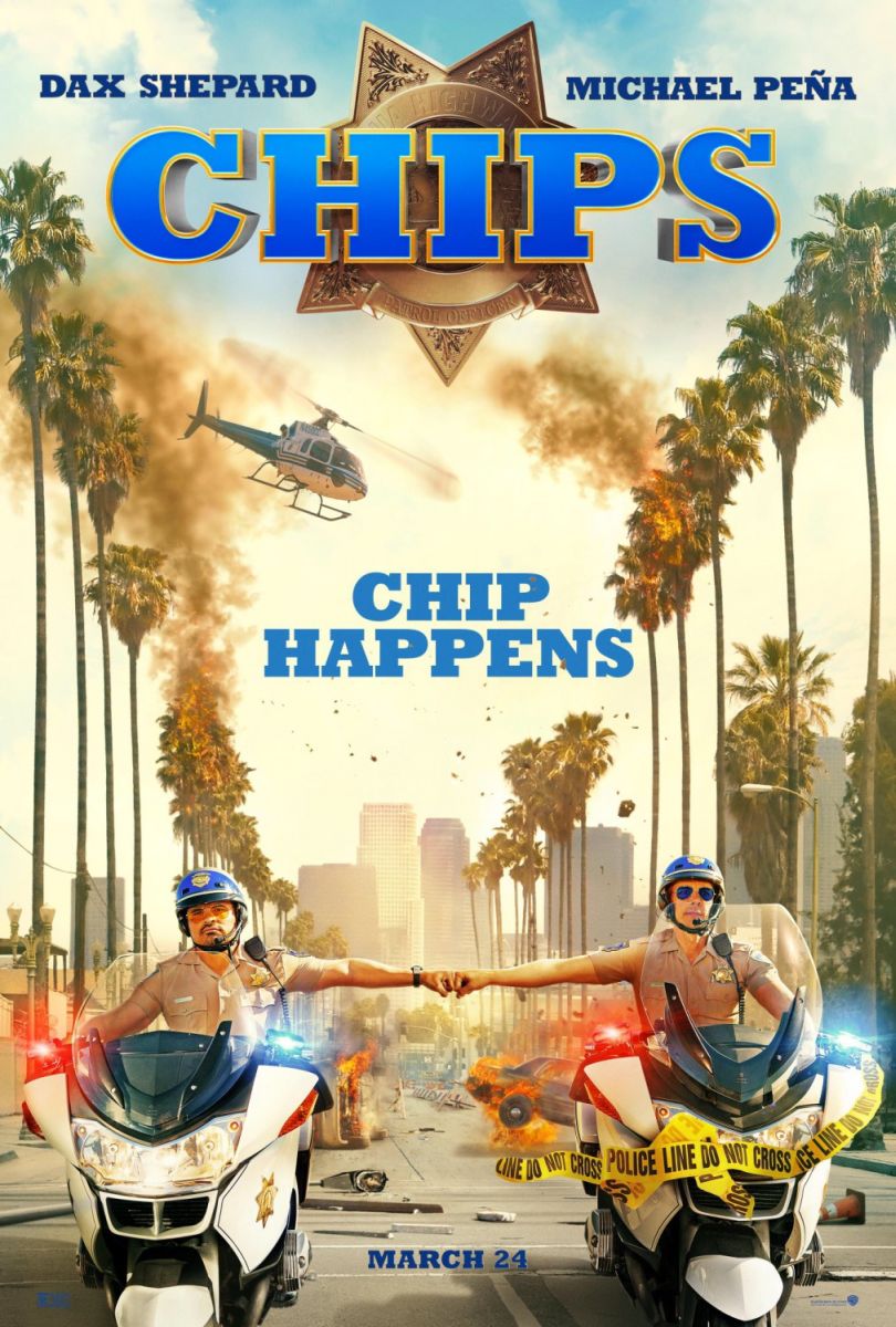 CHIPS (2017) original theatrical movie poster - Advance