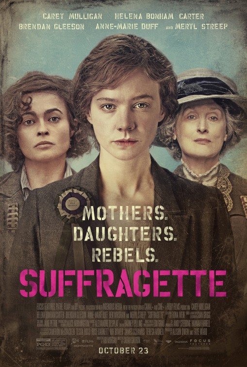 Suffragette (2015) original theatrical movie poster - Final