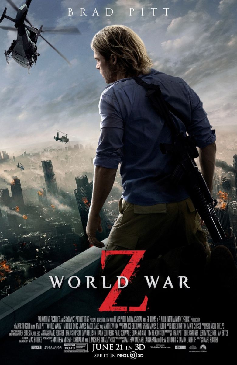 World War Z (2013) original theatrical movie poster - Final