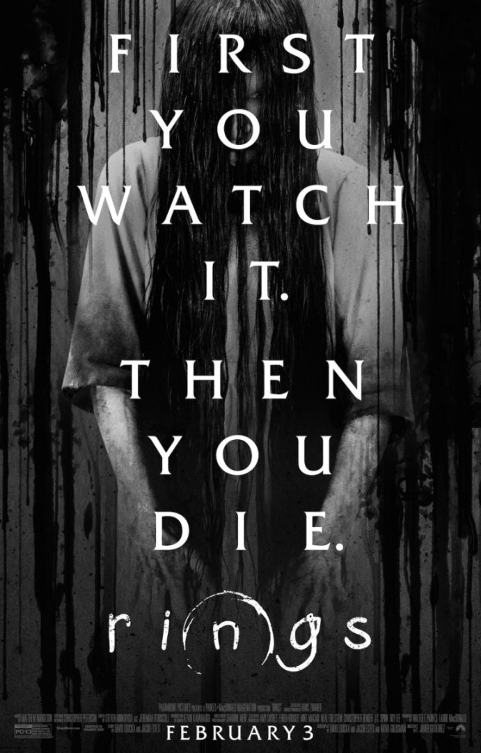 Rings (2017) original theatrical movie poster - Final