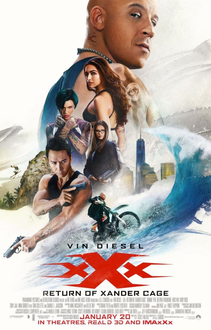 xXx: Return of Xander Cage (2017) original theatrical movie poster - Final