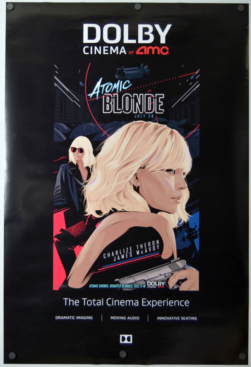 Atomic Blonde (2017) original theatrical movie poster - AMC Exclusive Style A