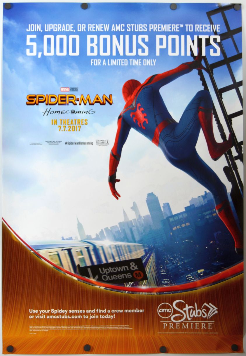 Spider-Man: Homecoming (2017) original theatrical movie poster - AMC Exclusive Style A