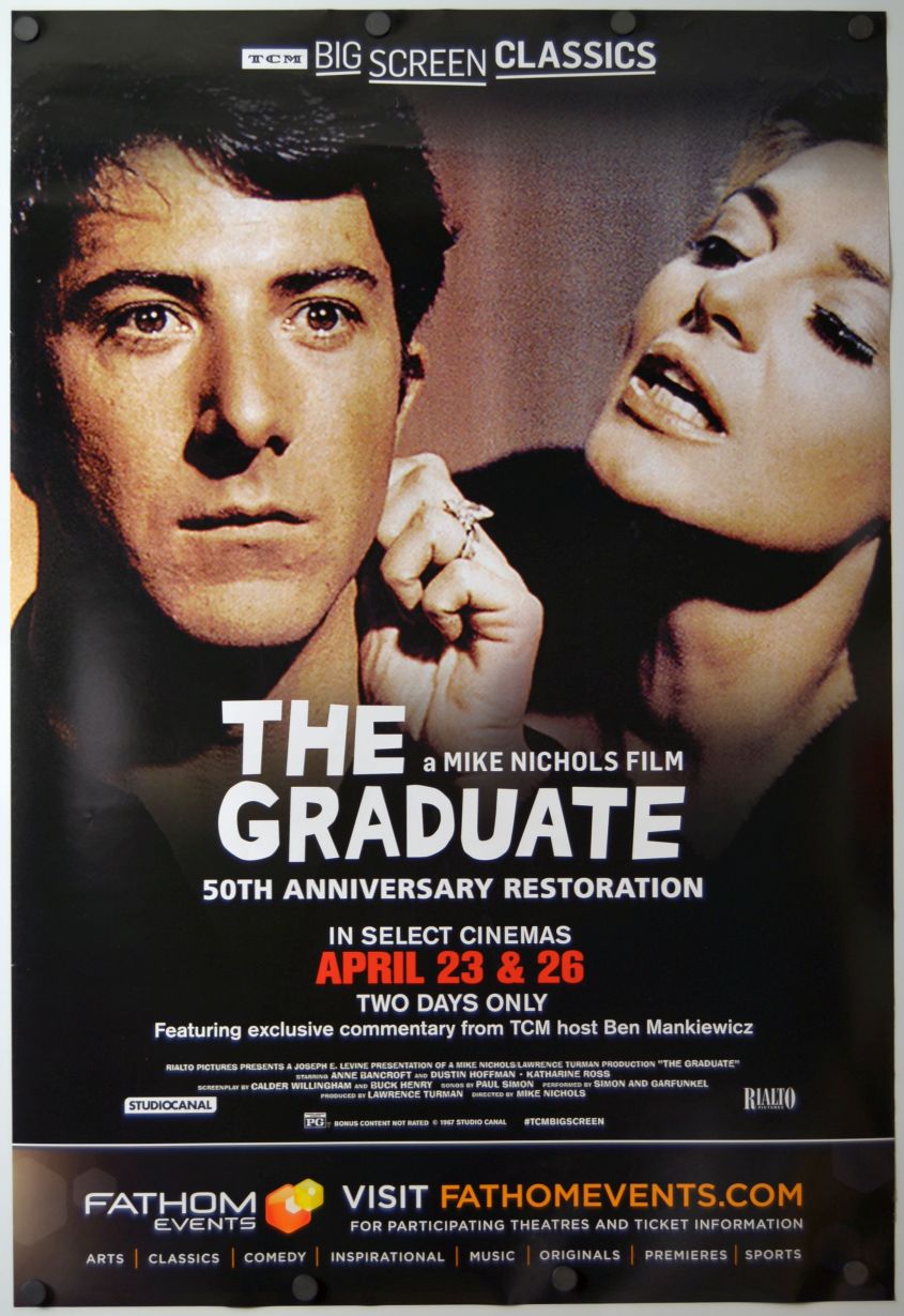The Graduate (2017) original theatrical movie poster - Re-Release
