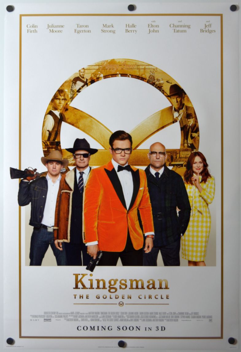 Kingsman: The Golden Circle (2017) original theatrical movie poster - International Style C