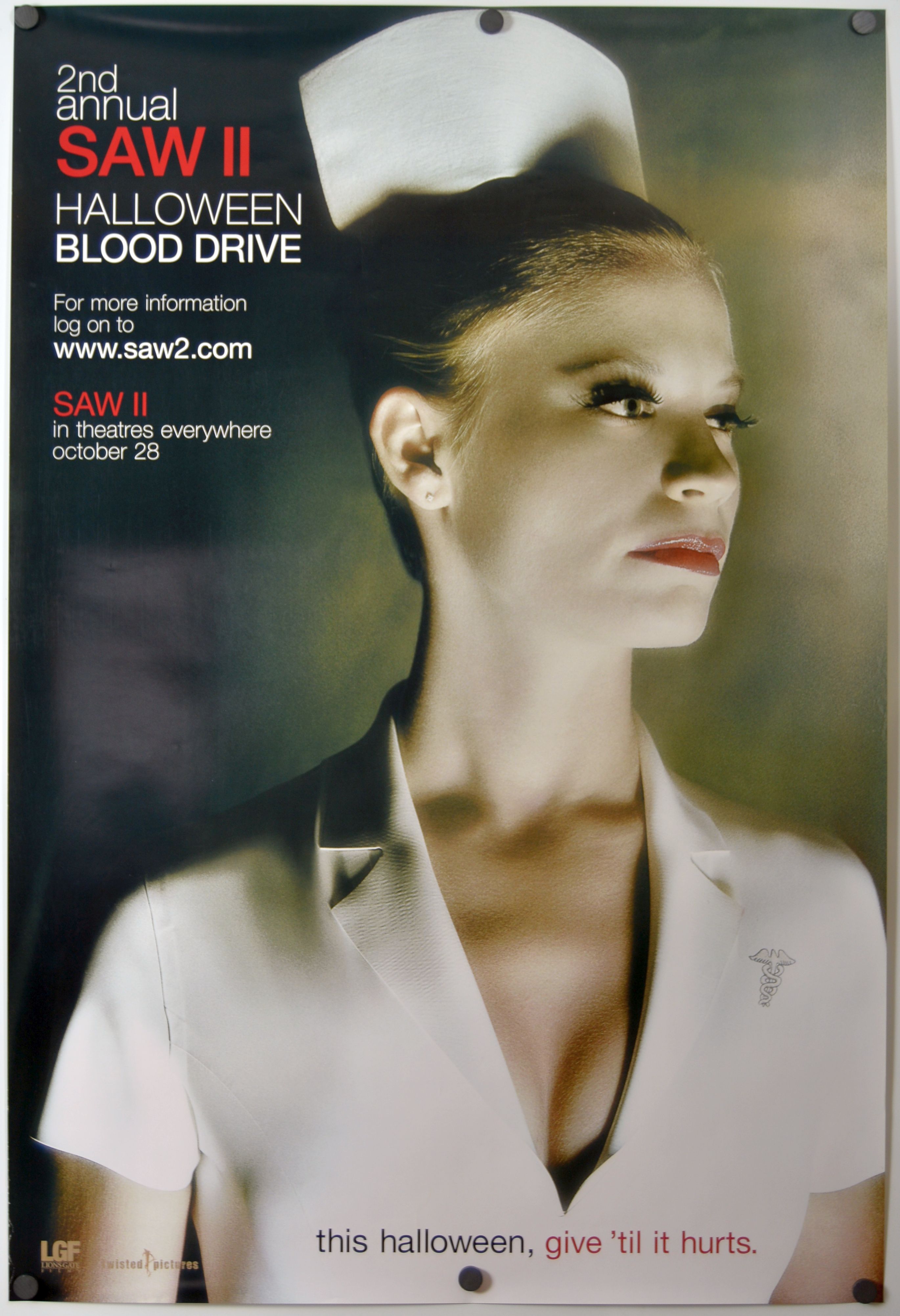 Saw II (2005) original theatrical movie poster - Wilding