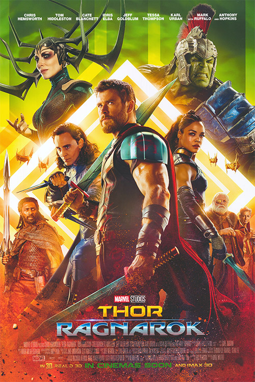 Thor: Ragnarok (2017) original theatrical movie poster - International Final