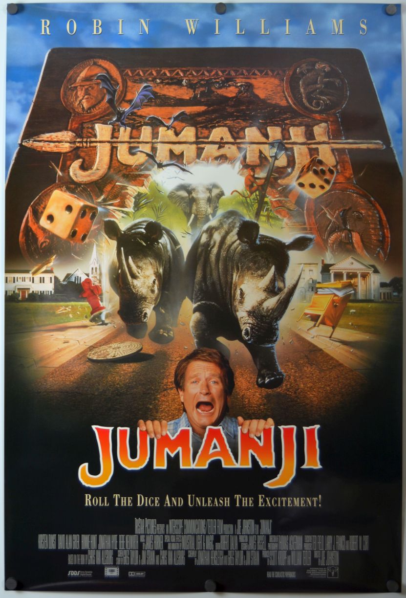 Jumanji (1995) original theatrical movie poster - International Final