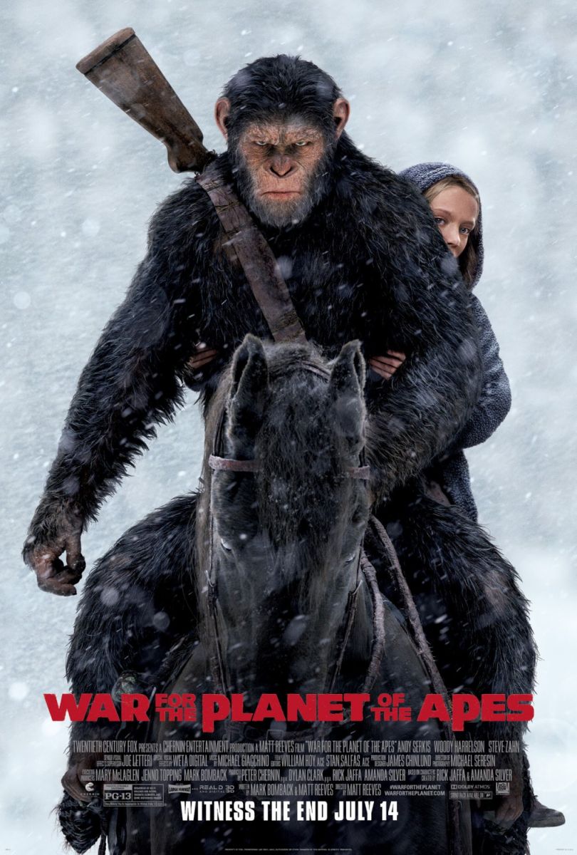 War for the Planet of the Apes (2017) original theatrical movie poster - Style D
