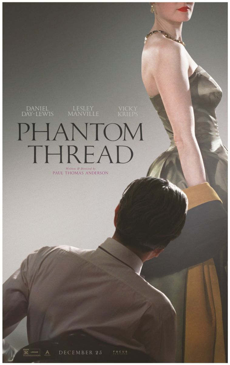 Phantom Thread (2017) original theatrical movie poster - Advance