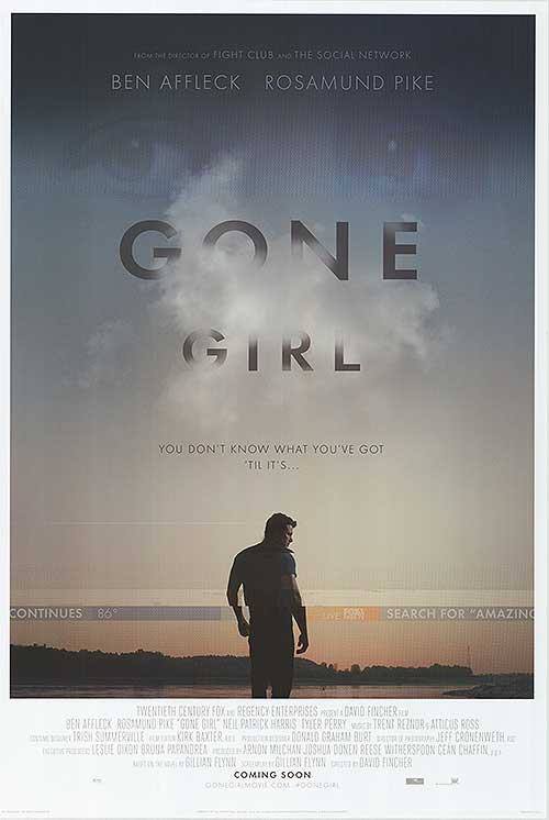 Gone Girl (2014) original theatrical movie poster - International Style B
