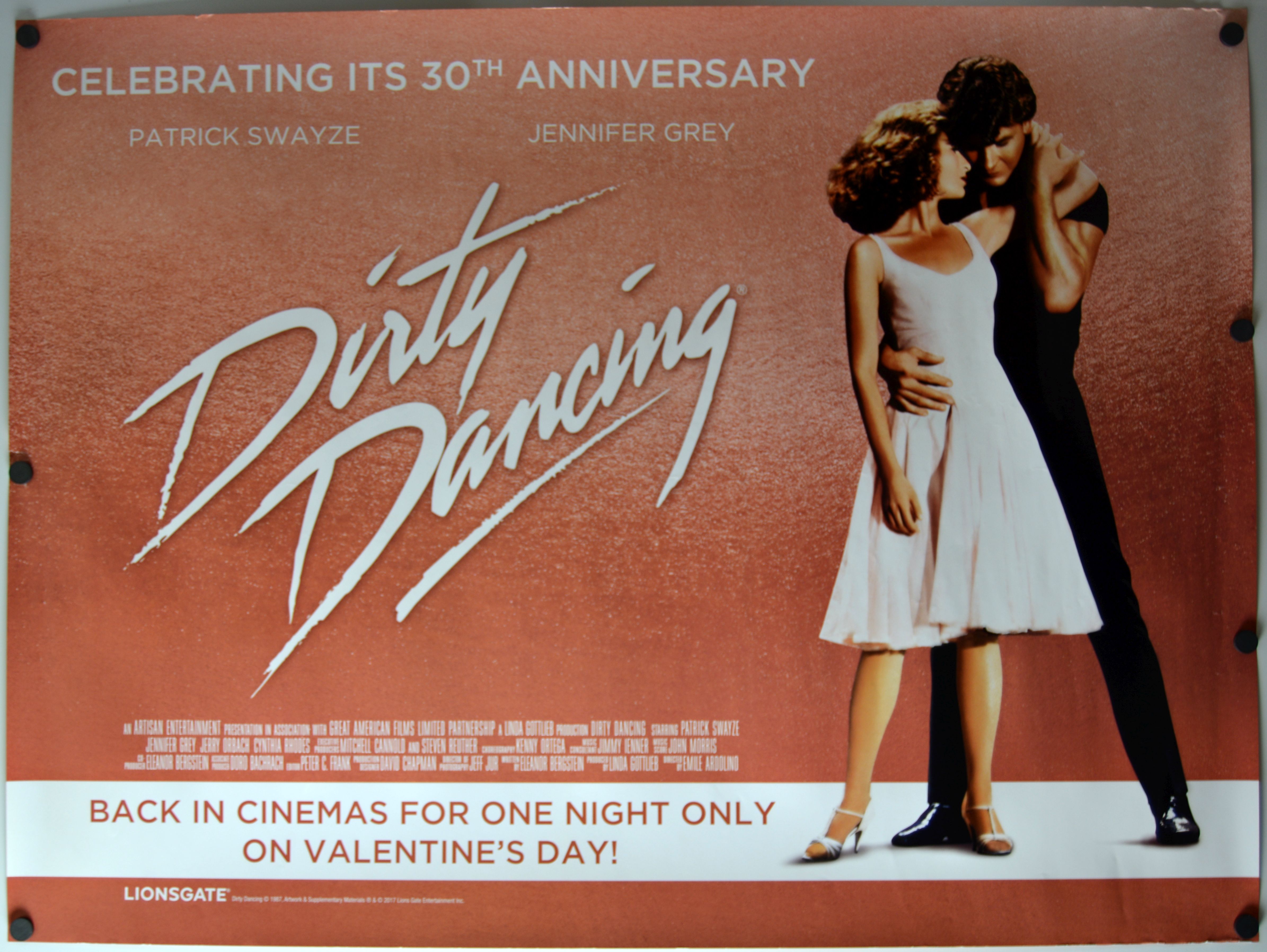 Dirty Dancing (2017) original theatrical movie poster - Re-Release