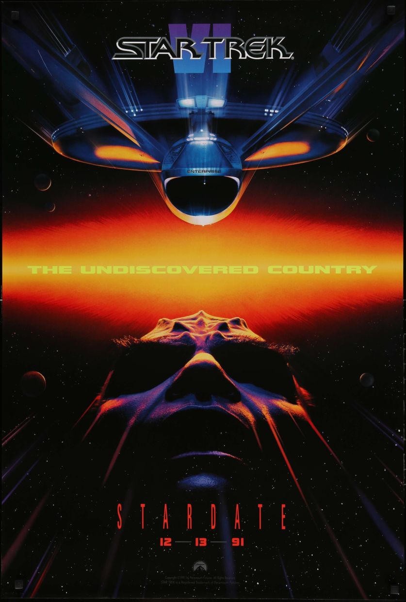 Star Trek VI: The Undiscovered Country (1991) original theatrical movie poster - Teaser