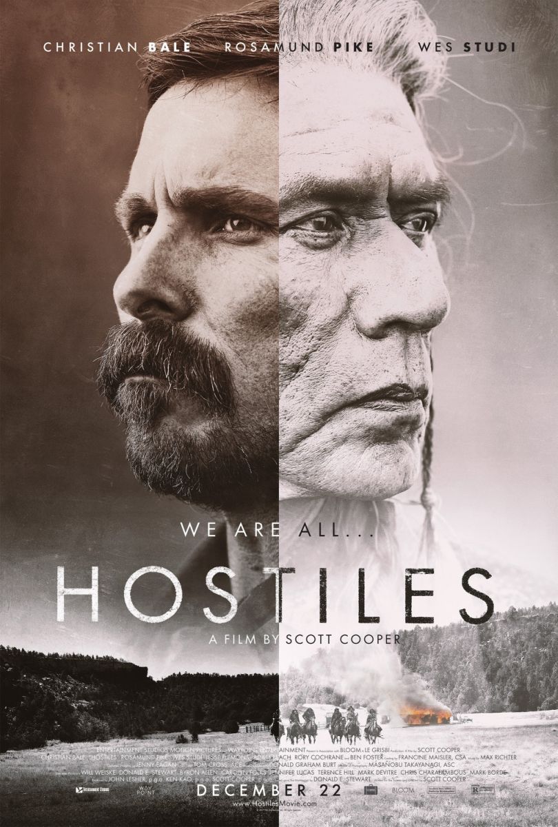 Hostiles (2017) original theatrical movie poster - Advance