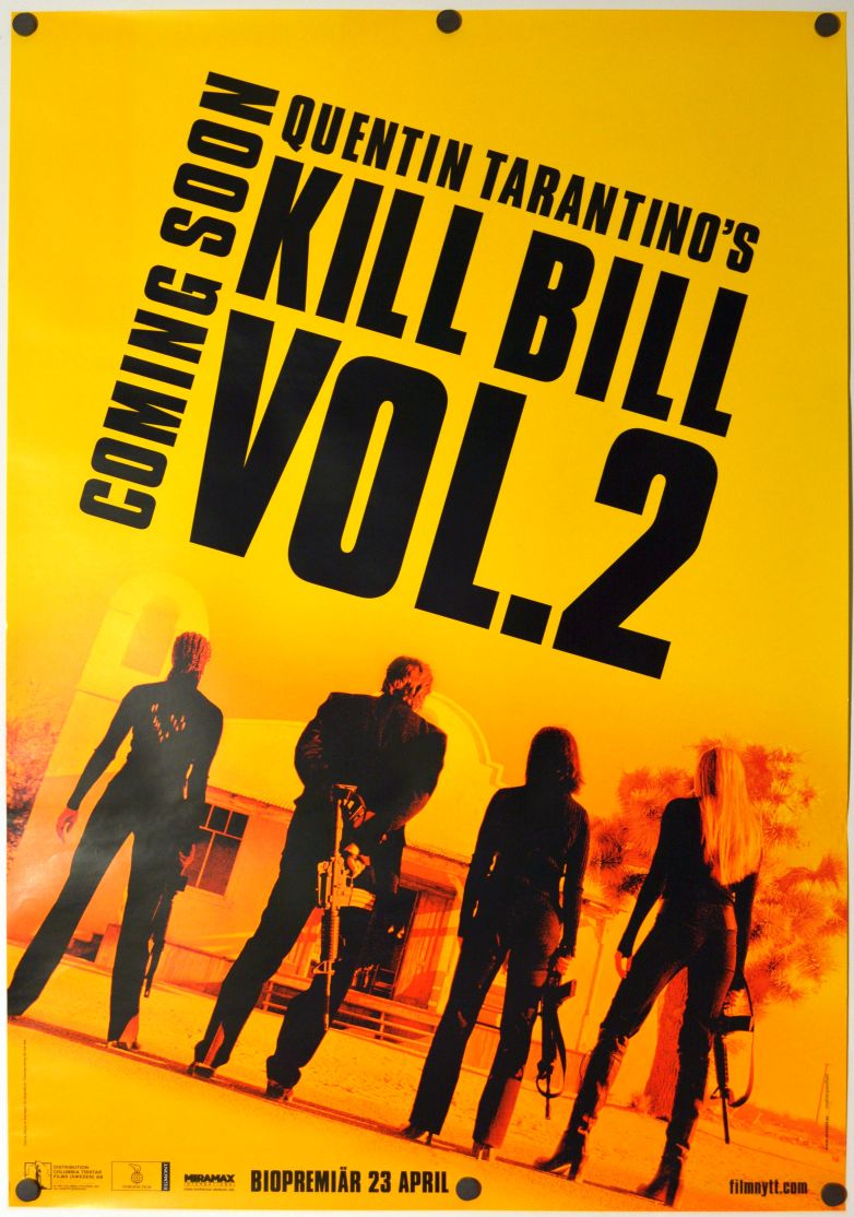 Kill Bill: Vol. 2 (2004) original theatrical movie poster - Final