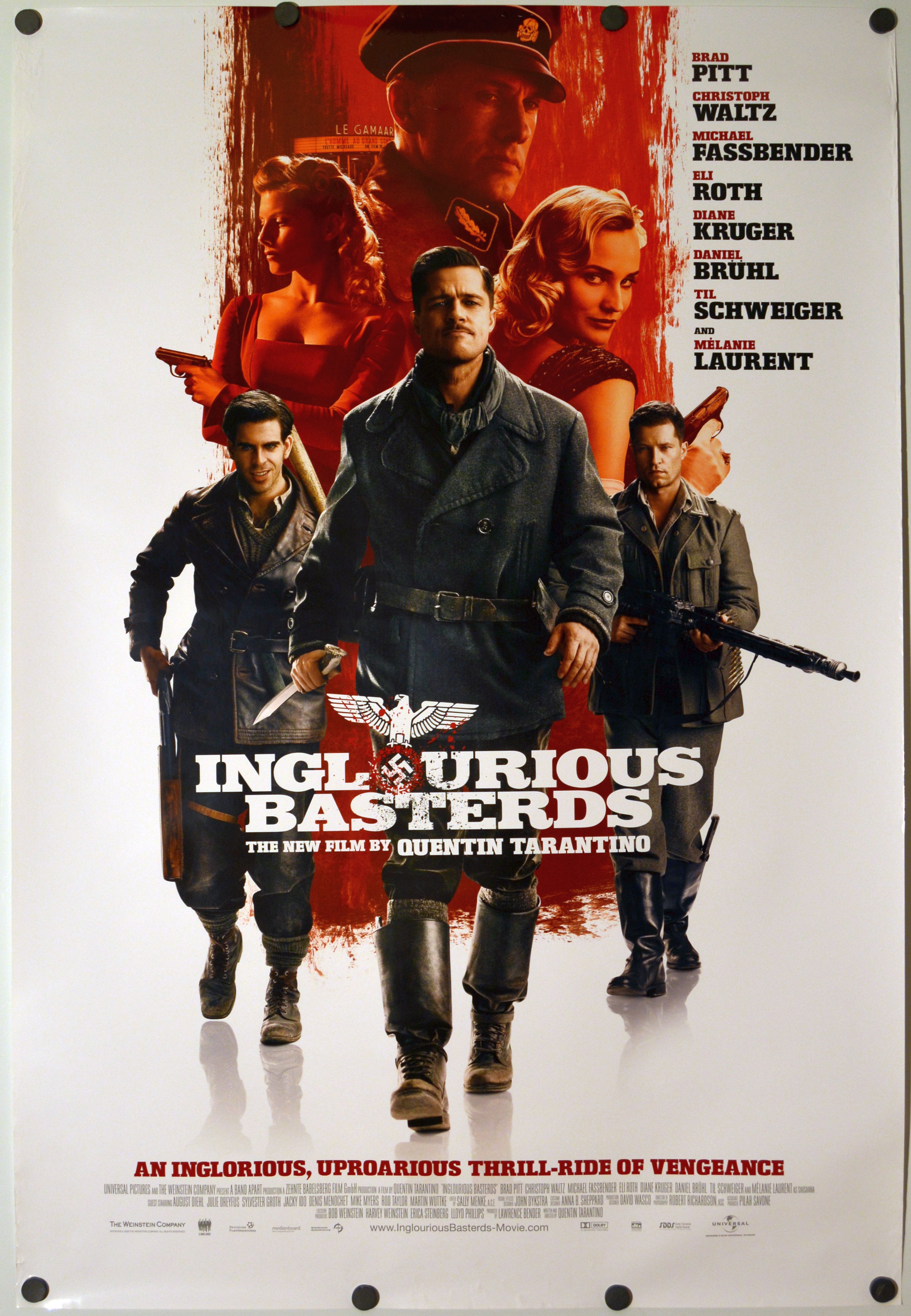Inglourious Basterds (2009) original theatrical movie poster - Final
