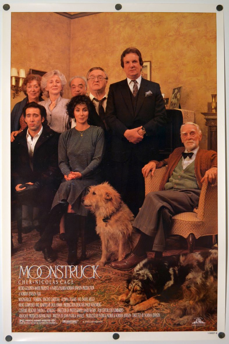 Moonstruck (1987) original theatrical movie poster - Style B