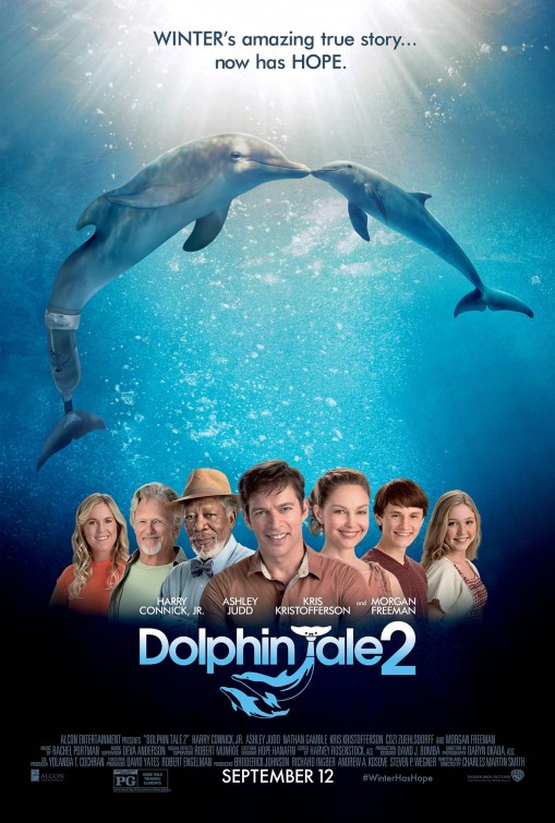 Dolphin Tale 2 (2014) original theatrical movie poster - Final