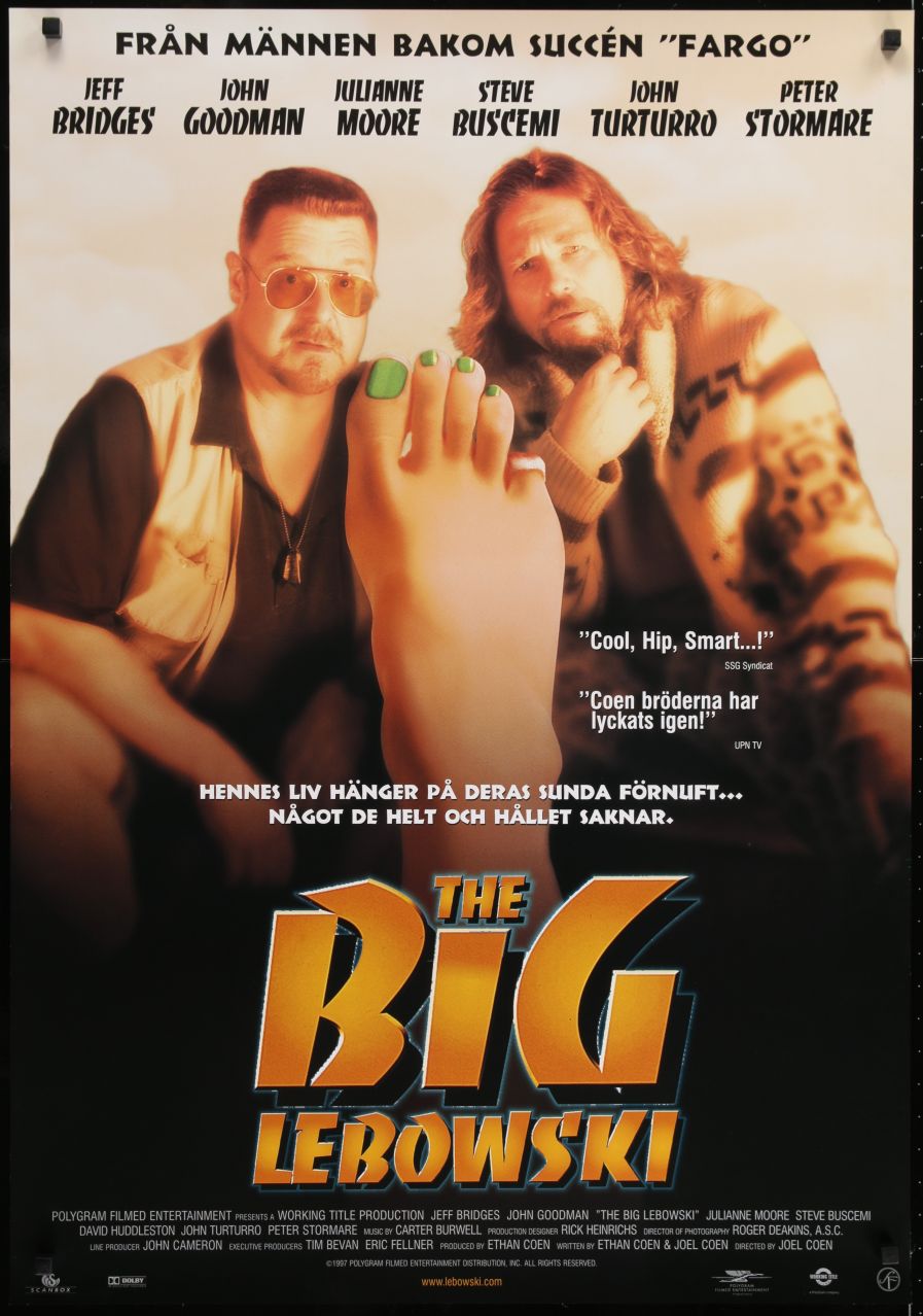 The Big Lebowski (1998) original theatrical movie poster - Final