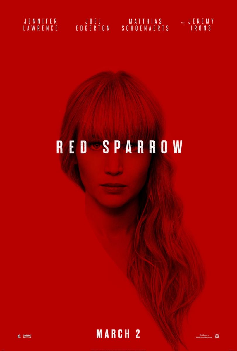 Red Sparrow (2018) original theatrical movie poster - Advance