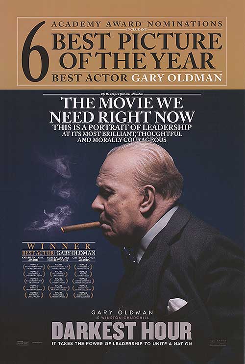 Darkest Hour (2017) original theatrical movie poster - Awards Style