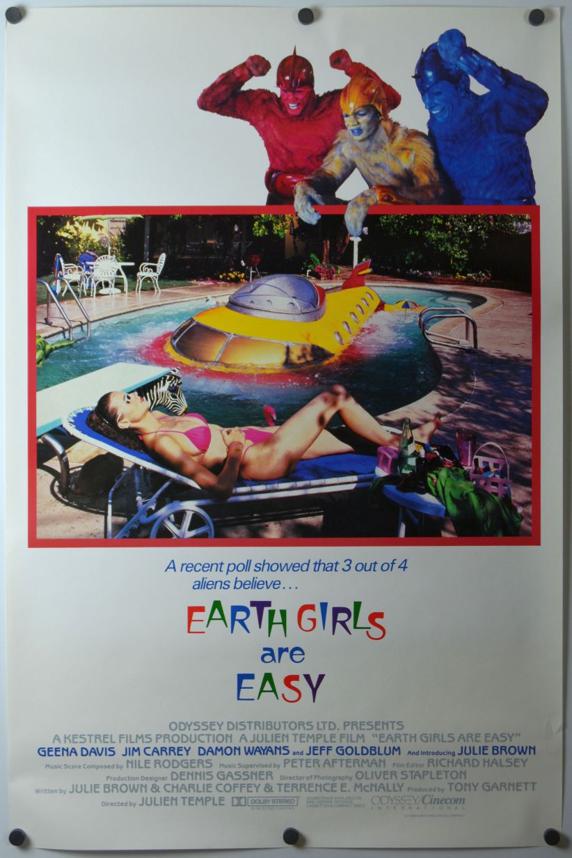 Earth Girls Are Easy (1989) original theatrical movie poster - International
