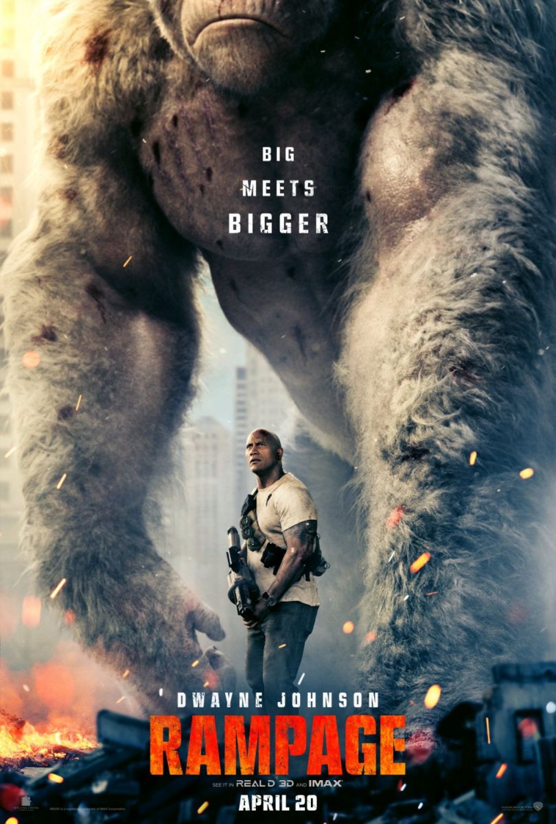 Rampage (2018) original theatrical movie poster - Advance