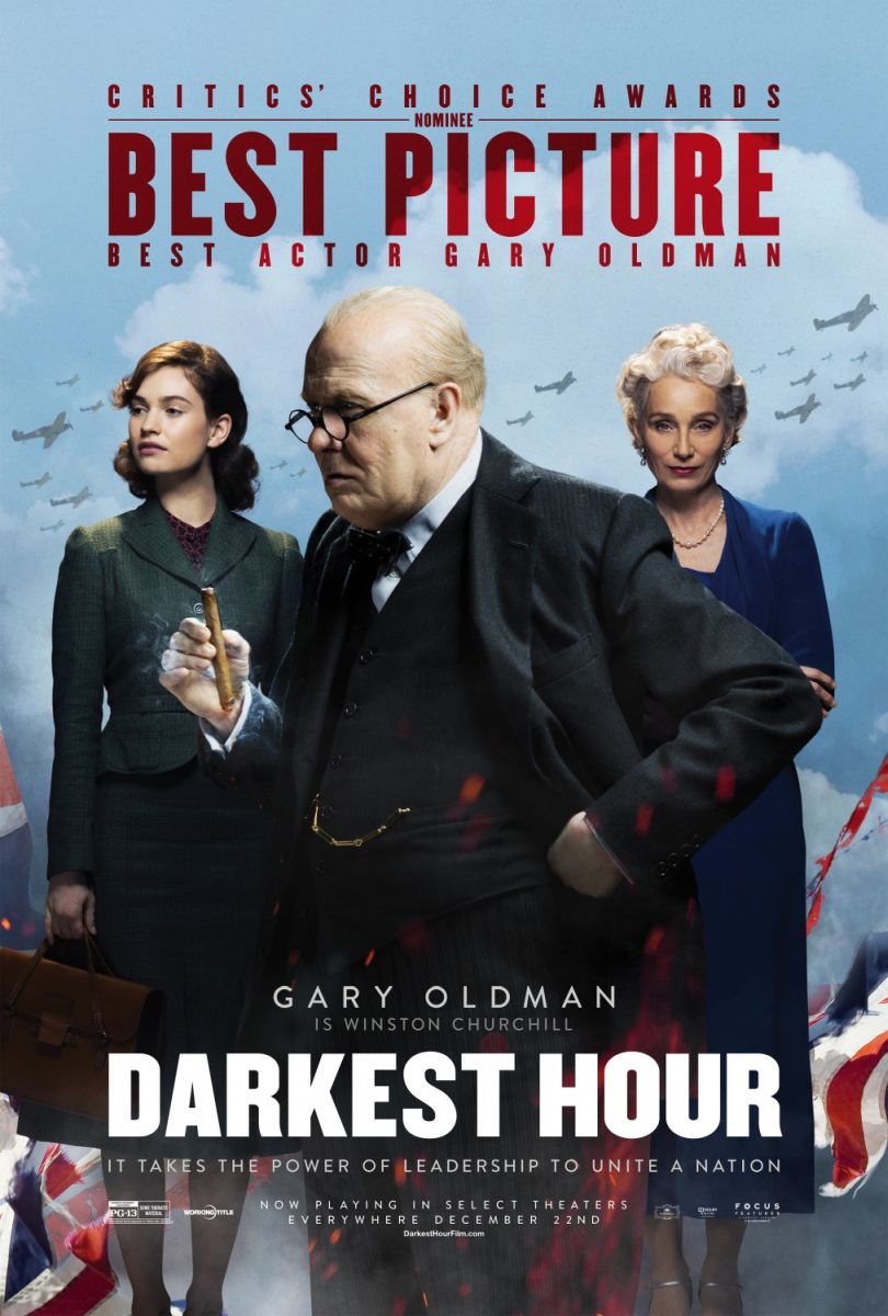 Darkest Hour (2017) original theatrical movie poster - Awards Style B