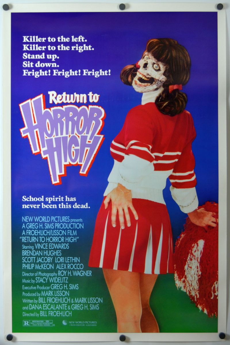 Return to Horror High (1987) original theatrical movie poster - Final