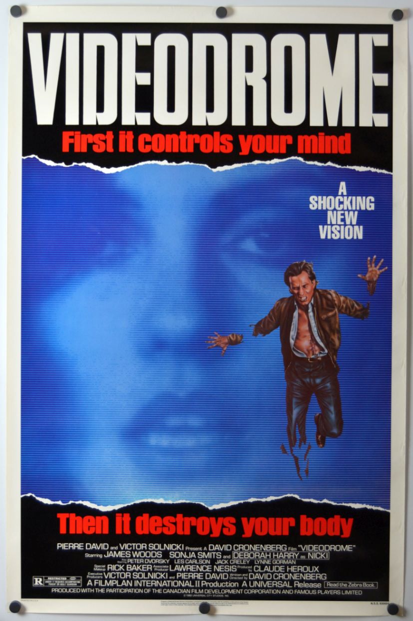 Videodrome (1983) original theatrical movie poster - Final