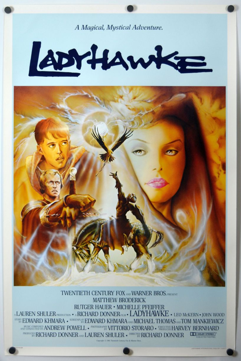 Ladyhawke (1985) original theatrical movie poster - International