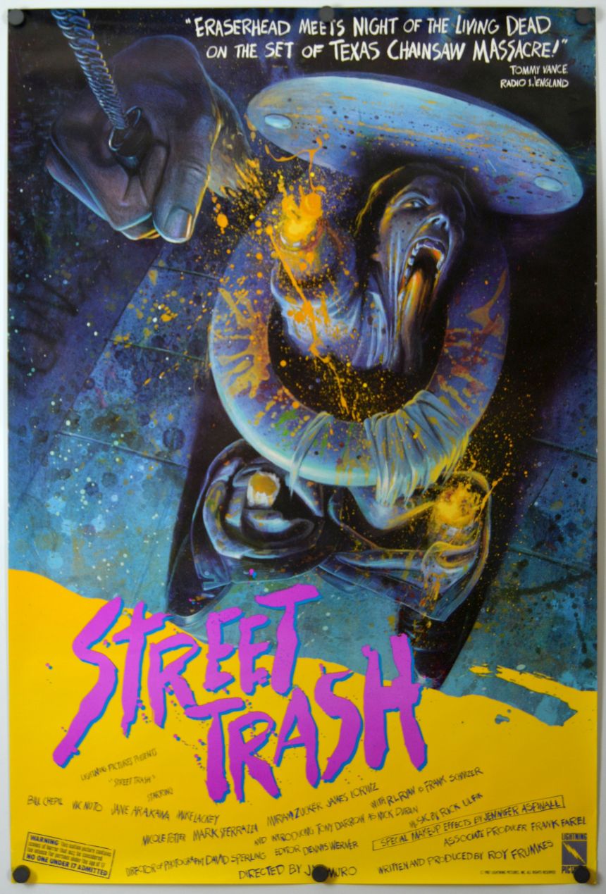 Street Trash (1987) original theatrical movie poster - Final