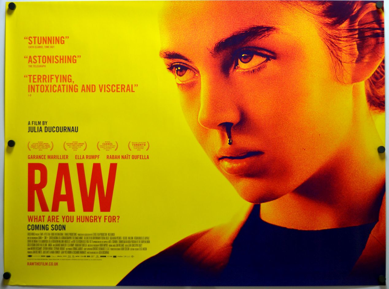 Raw (2017) original theatrical movie poster - Final