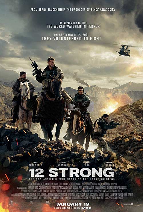 12 Strong (2018) original theatrical movie poster - Final