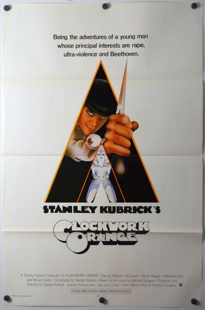 A Clockwork Orange (1971) original theatrical movie poster - International