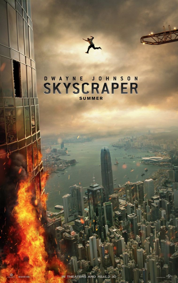 Skyscraper (2018) original theatrical movie poster - Advance