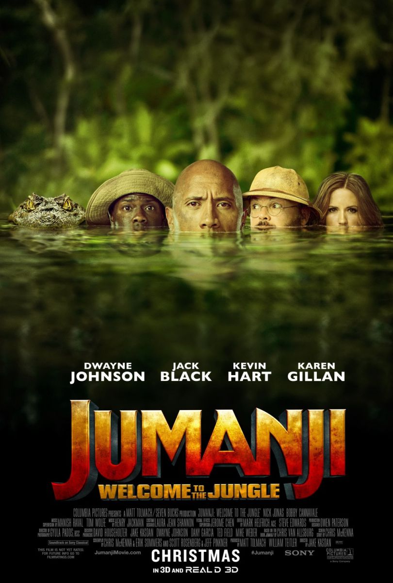Jumanji: Welcome to the Jungle (2017) original theatrical movie poster - Final