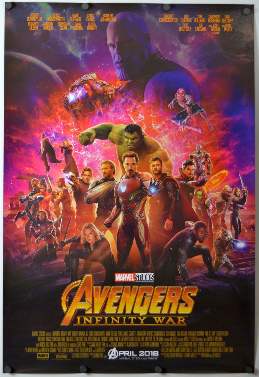 Avengers: Infinity War (2018) original theatrical movie poster - International Style B